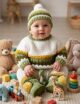 Crochet Sweater Sets / Babies / Sweater, Cap, boots n Trouser / Woolen / Gift