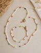 Daisy Chain Choker Style Necklace & Bracelet, Beaded Jewelery, Handmade Gifts, Colorful Jewelry, Summer, - Image 2