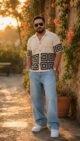 Crochet Men Polo shirt, Handmade, Acrylic,