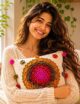 Crochet Lace Doily Cushion Cover / Fabric / Cotton / Sofa Décor