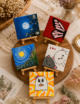 Hand-Painted Mini Canvas, 4x4, 5 pcs