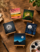 Hand-Painted Mini Canvas / Mini Acrylic Paintings / 4x4 Canvas Art