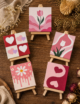 Hand-Painted Mini Canvas / Mini Acrylic Paintings / 4x4 Canvas Art