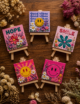 Hand-Painted Mini Canvas / Mini Acrylic Paintings / 4x4 Canvas Art