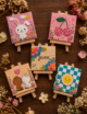 Hand-Painted Mini Canvas / Mini Acrylic Paintings / 4x4 Canvas Art