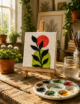 Hand-Painted Mini Canvas / Mini Acrylic Paintings / 4x4 Canvas Art - Image 2