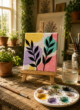Hand-Painted Mini Canvas / Mini Acrylic Paintings / 4x4 Canvas Art - Image 5