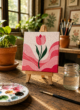 Hand-Painted Mini Canvas / Mini Acrylic Paintings / 4x4 Canvas Art - Image 3