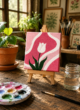 Hand-Painted Mini Canvas / Mini Acrylic Paintings / 4x4 Canvas Art - Image 5