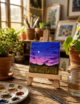 Hand-Painted Mini Canvas / Mini Acrylic Paintings / 4x4 Canvas Art - Image 3