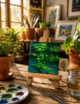 Hand-Painted Mini Canvas / Mini Acrylic Paintings / 4x4 Canvas Art - Image 5