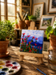 Hand-Painted Mini Canvas / Mini Acrylic Paintings / 4x4 Canvas Art - Image 7