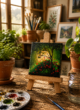 Hand-Painted Mini Canvas / Mini Acrylic Paintings / 4x4 Canvas Art - Image 3