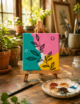 Hand-Painted Mini Canvas / Mini Acrylic Paintings / 4x4 Canvas Art - Image 6