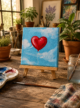 Hand-Painted Mini Canvas / Mini Acrylic Paintings / 4x4 Canvas Art - Image 3