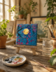 Hand-Painted Mini Canvas / Mini Acrylic Paintings / 4x4 Canvas Art - Image 7