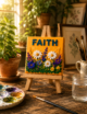 Hand-Painted Mini Canvas / Mini Acrylic Paintings / 4x4 Canvas Art - Image 4