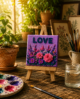 Hand-Painted Mini Canvas / Mini Acrylic Paintings / 4x4 Canvas Art - Image 7