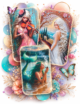 DTF Transfer Stickers / Iron-On Decal / Ready for Press / Art Bundle / Fantasy Design / 3 Pcs