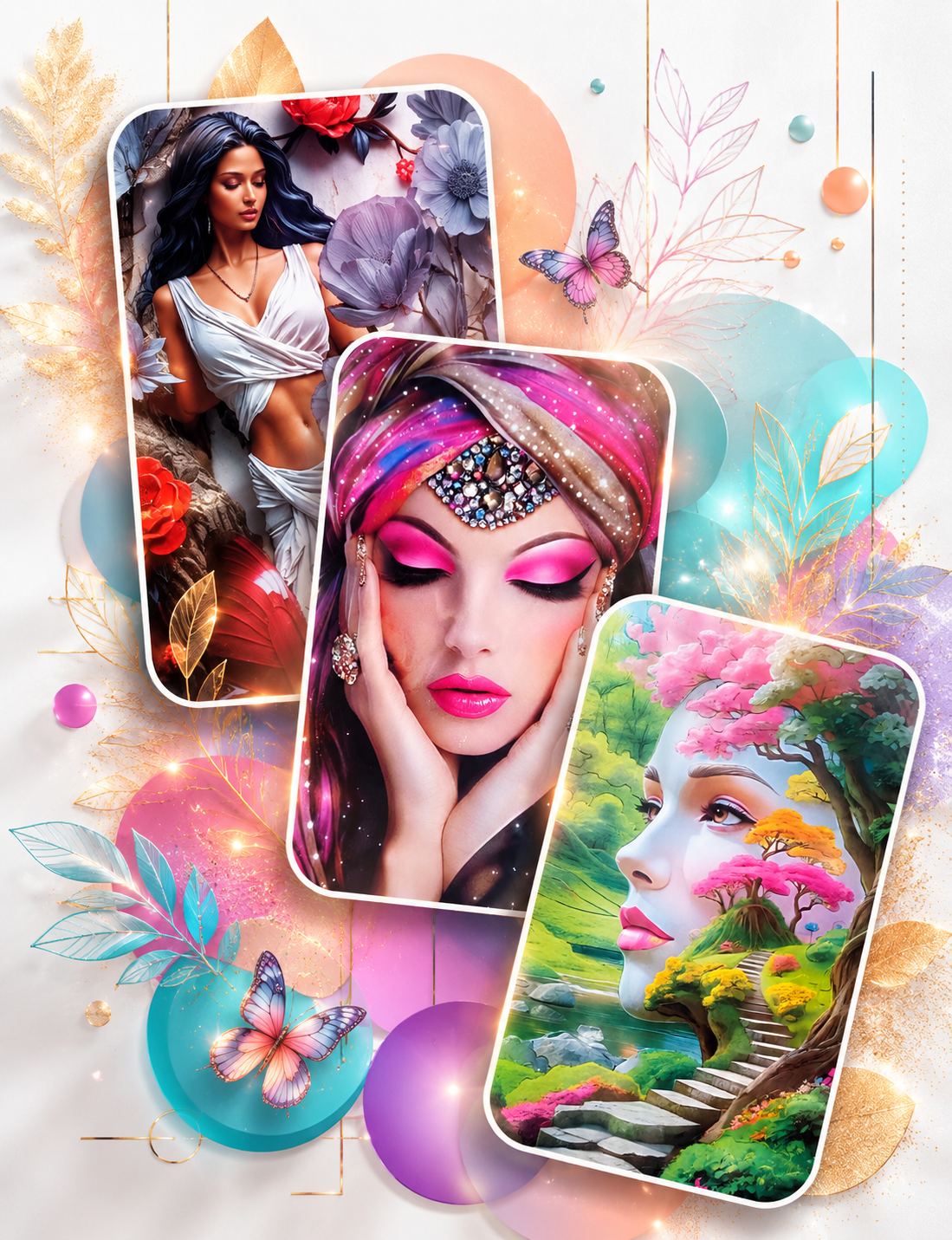 ChatGPT Image Jun 22, 2026, 02_30_29 PM DTF Transfer Stickers / Iron-On Decal / Ready for Press / Art Bundle / Fantasy Design / 3 Pcs - Image 1