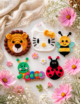 Crochet Appliqué Set, 5 pcs