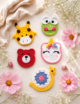 Crochet Appliqué Set, 5 pcs