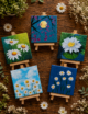 Hand-Painted Mini Canvas / Mini Acrylic Paintings / 4x4 Canvas Art