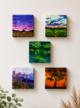 Hand-Painted Mini Canvas / Mini Acrylic Paintings / 4x4 Canvas Art - Image 2