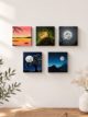 Hand-Painted Mini Canvas / Mini Acrylic Paintings / 4x4 Canvas Art - Image 7