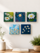 Hand-Painted Mini Canvas / Mini Acrylic Paintings / 4x4 Canvas Art - Image 2