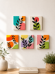 Hand-Painted Mini Canvas / Mini Acrylic Paintings / 4x4 Canvas Art - Image 7