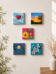 Hand-Painted Mini Canvas / Mini Acrylic Paintings / 4x4 Canvas Art - Image 2