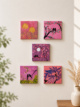 Hand-Painted Mini Canvas / Mini Acrylic Paintings / 4x4 Canvas Art - Image 2
