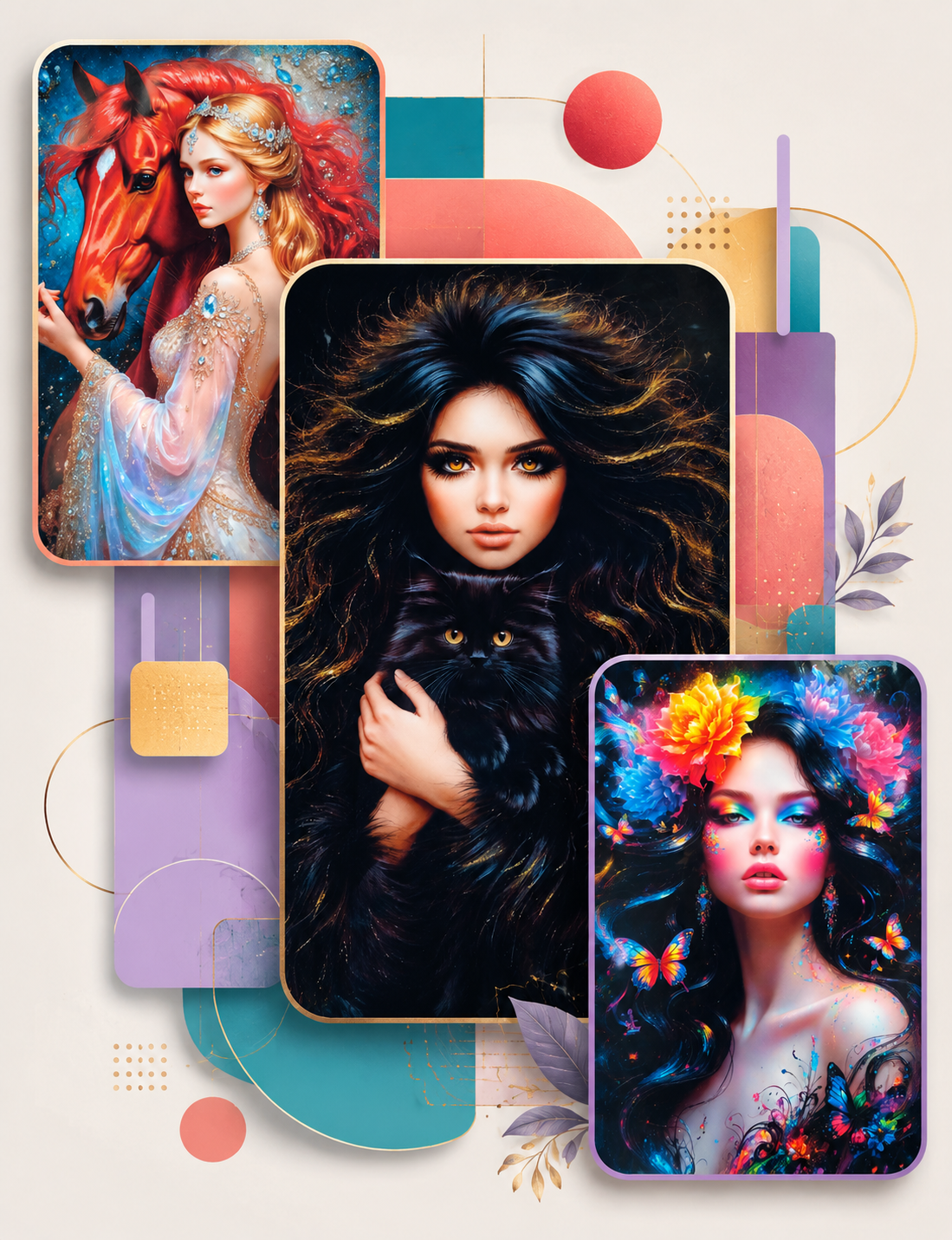 ChatGPT Image Jun 5, 2026, 05_55_48 PM DTF Transfer Stickers / Iron-On Decal / Ready for Press / Art Bundle / Fantasy Design / 3 Pcs - Image 1