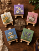 Hand-Painted Mini Canvas / Mini Acrylic Paintings / 4x4 Canvas Art