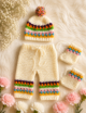Crochet Rainbow Baby Cardigan Set - Image 4