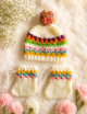Crochet Rainbow Baby Cardigan Set - Image 5
