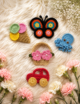 Crochet Appliqué Set, 5 pcs