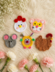 Crochet Appliqué Set, 5 pcs