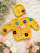 Crochet Baby Sweater & Cap - Image 2