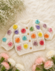 Crochet Baby Cardigan, Rainbow Flower. - Image 3