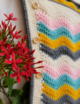 Crochet Wavy Stripe Baby Swaddle - Image 3