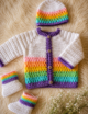 Crochet Baby Sweater Set - Image 2