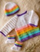 Crochet Baby Sweater Set - Image 3