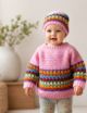 Crochet Baby Sweater & Cap