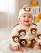 Crochet Baby Bear Cardigan Set