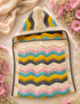 Crochet Wavy Stripe Baby Swaddle - Image 2