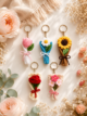 Handmade Crochet Keyrings, 5 pcs - Image 4