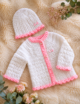 Crochet Baby Sweater & Cap - Image 2