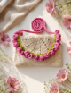 Crochet Clutch Bag, Colorful Purse - Image 2